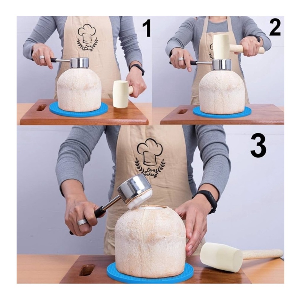 Young Coconut ⚜️🥥⚜️ Opener Set - Premium Stainless Steel Coconut Tools